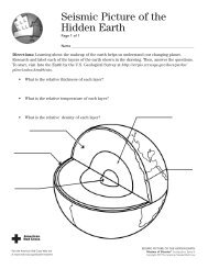 Earthquakes Family Activity Sheets - Visit the Web site