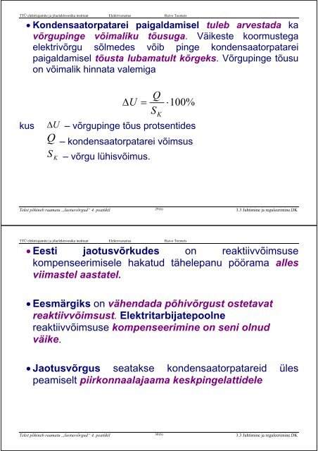 ELEKTRIVARUSTUS - Energia- ja geotehnika doktorikool II