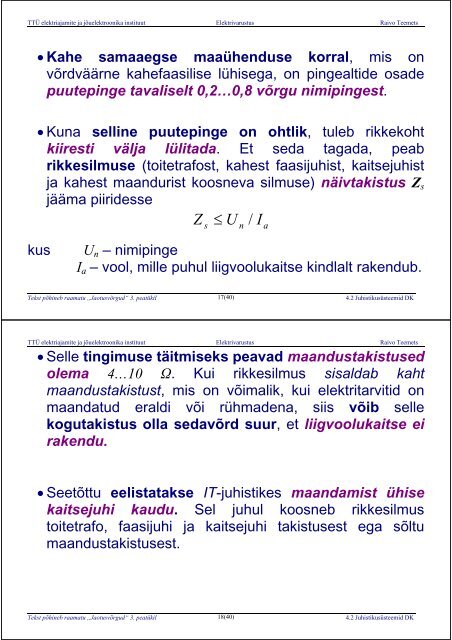 ELEKTRIVARUSTUS - Energia- ja geotehnika doktorikool II