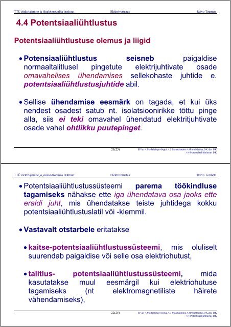 ELEKTRIVARUSTUS - Energia- ja geotehnika doktorikool II