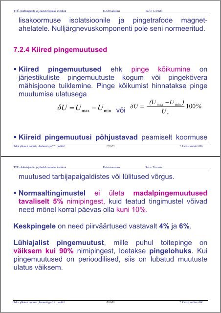 ELEKTRIVARUSTUS - Energia- ja geotehnika doktorikool II