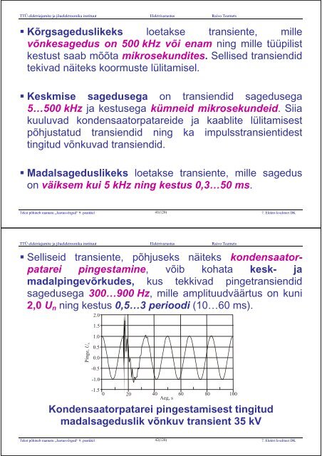 ELEKTRIVARUSTUS - Energia- ja geotehnika doktorikool II