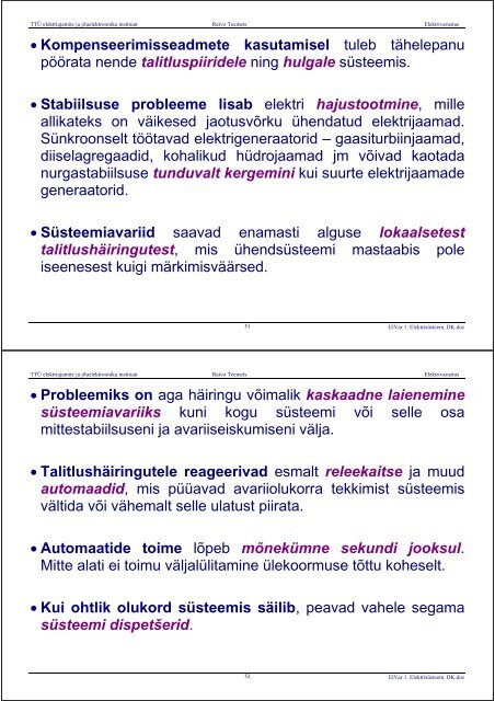 ELEKTRIVARUSTUS - Energia- ja geotehnika doktorikool II