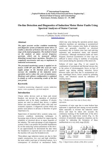 On-line Detection and Diagnostics of Induction Motor Rotor Faults ...