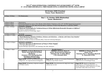 Final Programme Schedule. - space seminar main page