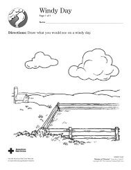 Tornadoes Family Activity Sheets - Visit the Web site