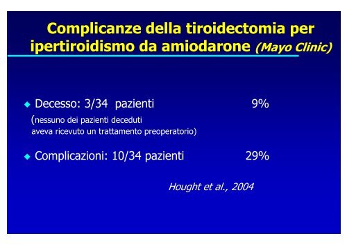 Amiodarone e tiroide. - Cuorediverona.it