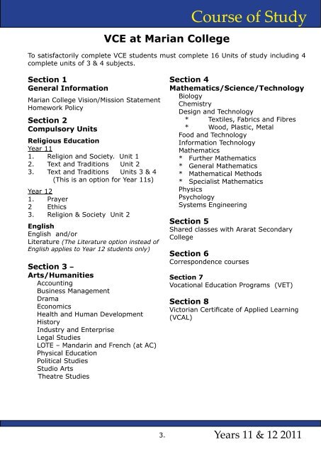 Design and Technology - Marian College