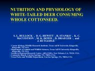 nutrition and physiology of white-tailed deer consuming whole ...