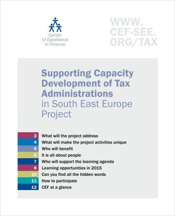 Support Capacity Development of Tax