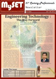 Engineering Technology : - malaysian society for engineering and ...