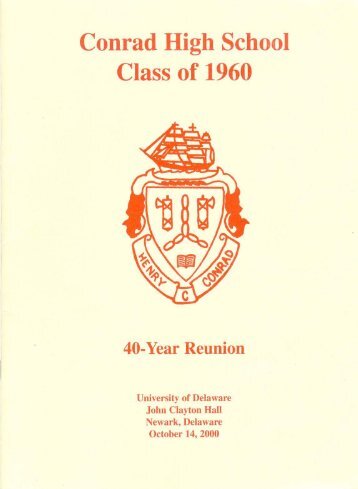 Conrad High School Class of 1960 - Henry C. Conrad High School