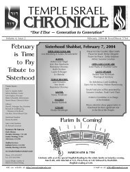 Chronicle Feb 04 - Temple Israel