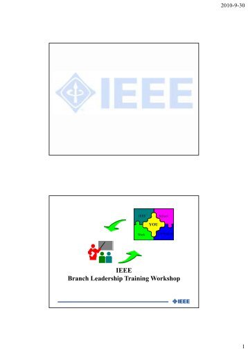 IEEE IEEE Branch Leadership Training Workshop