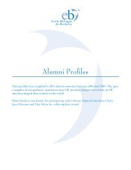 Alumni Profiles - Ecole Bilingue de Berkeley