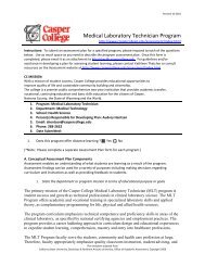 Medical Laboratory Technician Program - Casper College