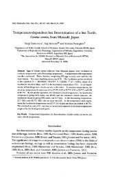 Temperature-dependent Sex Determination of a Sea Turde, Caretta ...