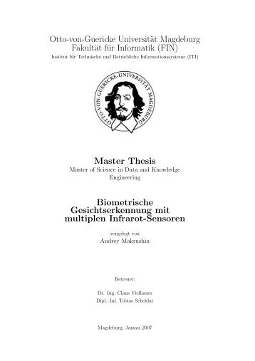 Otto-von-Guericke Universität Magdeburg Fakultät für  Informatik (FIN ...
