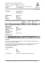 GUTACHTEN zur ABE Nr. 47510 nach Â§22 StVZO Anlage 6 ... - Motec