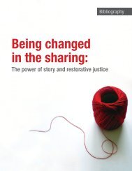 Being changed in the sharing: - Mennonite Central Committee Canada