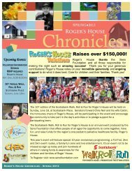 Spring 2013 Newsletter - Roger's House