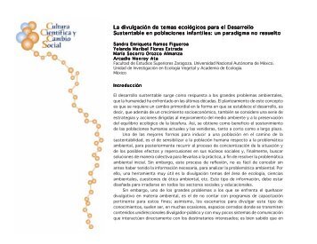 La divulgaciÃ³n de temas ecolÃ³gicos para el ... - SOMEDICyT