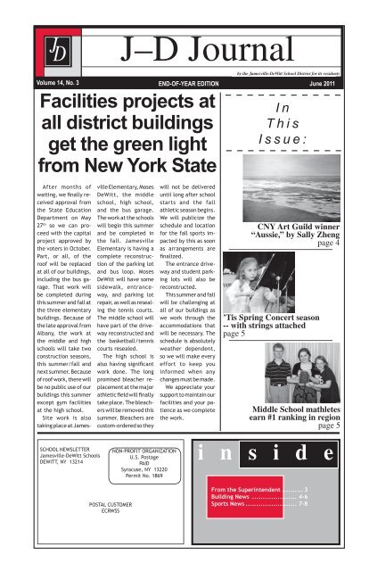 June 2011 Issue - Jamesville-DeWitt Central School District