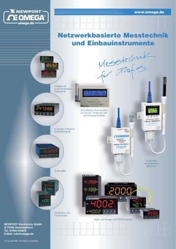Netzwerkbasierte Messtechnik und ... - Newport Electronics GmbH