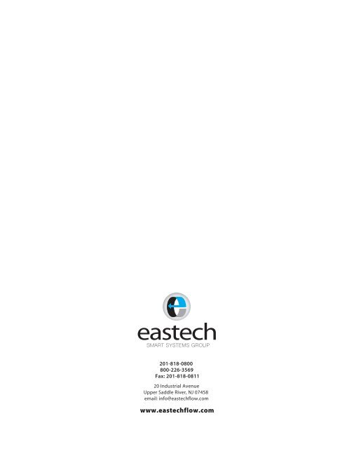 download pdf file - Eastech Flow Controls