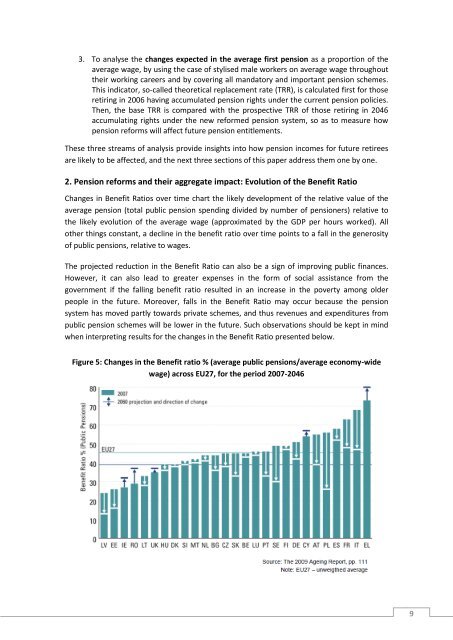 Sustainability and adequacy of pensions in EU countries. A cross ...