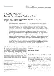 Shoulder Dystocia - Lippincott Williams & Wilkins