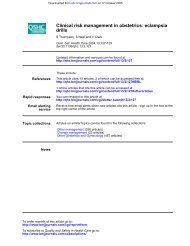 eclampsia - MCIC Vermont Patient Safety Documents