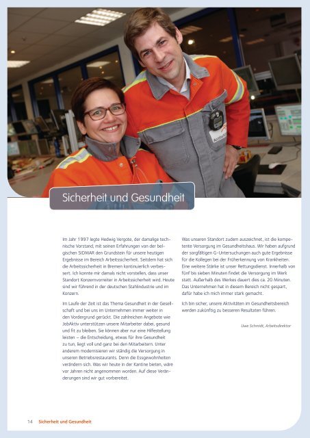 Personal- und Sozialbericht 2012 - ArcelorMittal