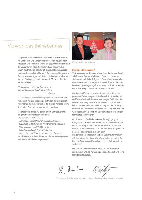 Personal- und Sozialbericht 2012 - ArcelorMittal