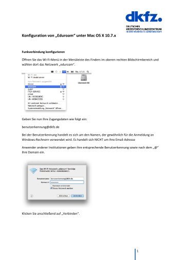 Konfiguration von „Eduroam“ unter Mac OS X 10.7.x - Dkfz.de