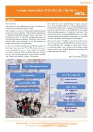 Autumn Newsletter of the PostDoc Network - Dkfz