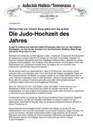 Pressebericht (.pdf) - Judoclub Hallein