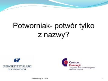 Damian Sojka - Potworniak - potwÃ³r tylko z nazwy