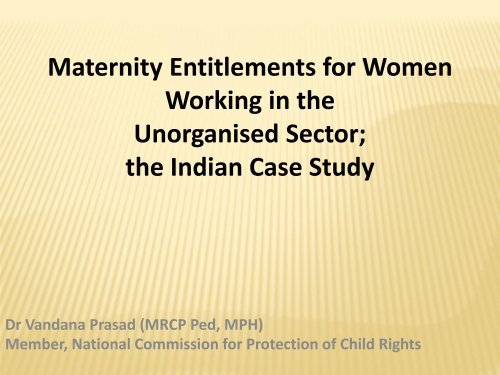 4_ Dr Vandana Prasad ppt.pdf - World Breastfeeding Conference