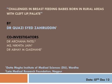 3 Quazi Syed zahiruddin.pdf - World Breastfeeding Conference