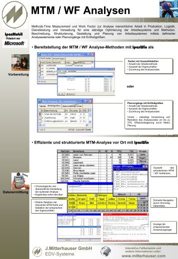 MTM / WF Analysen - Johann Mitterhauser GmbH