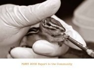 PAWS 2009 Report to the Community