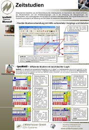 Zeitstudien - Johann Mitterhauser GmbH