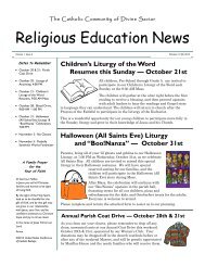 Religious Education News - Divine Savior
