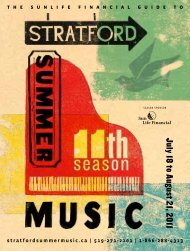 Please click here to view the 2011 guide. - Stratford Summer Music
