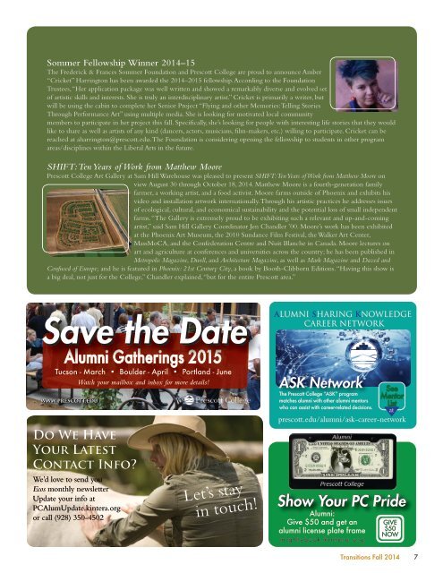 Transitions Magazine - Fall 2012 - Prescott College