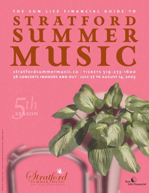 Please click here to view the 2005 guide. - Stratford Summer Music