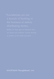 “Foundations are not a branch of banking in the business of merely ...