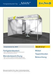 Fertigstandsystem Blendenbeschriftung Möbel Teppichboden ...