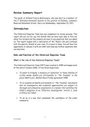 HET Review Summary Report into the death of William Francis ...